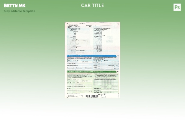 модерен стил возач на Обединетото Кралство, шаблон за потврда за регистрација  1